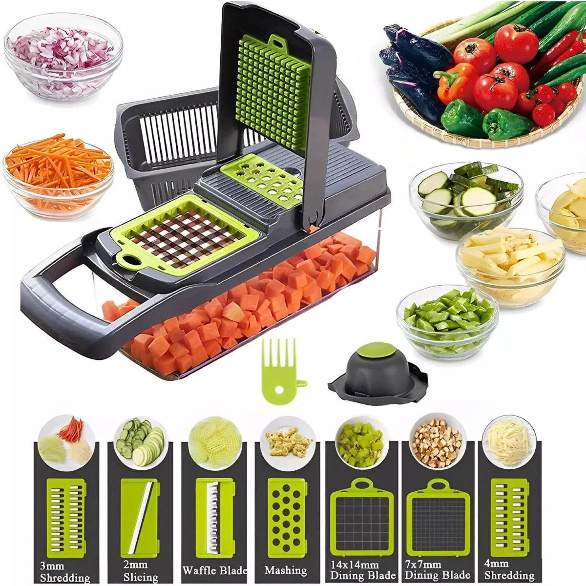 Cortador De Vegetales Multifuncional - Eleganz Store