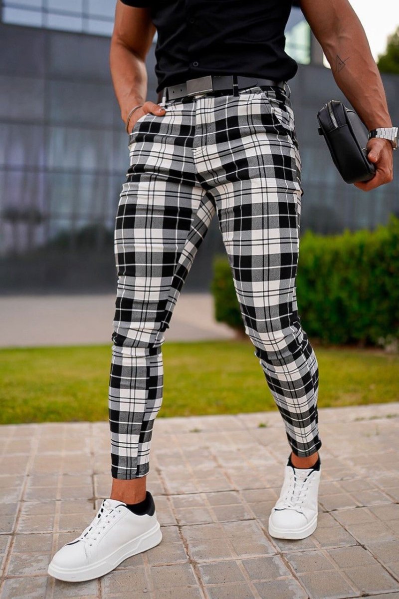 Pantalón Slim Check - Eleganz Store