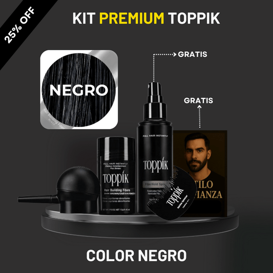 🎁 Kit Premium Toppik + Cobertura Total: Barba, Entradas y Canas en 30 Segundos - Eleganz Store