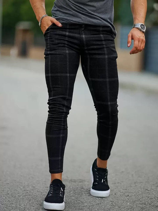 Pantalón Slim Check - Eleganz Store